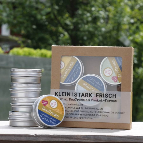 Feinste Seifen ProbierSet Mini DeoCreme im Pocketformat